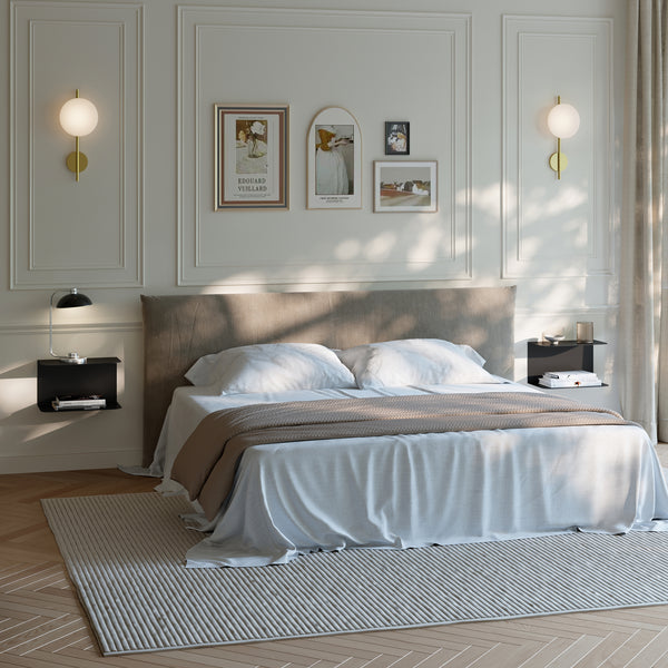 Raft de perete cu 2 niveluri Notodden 23x40x23 cm otel [en.casa]