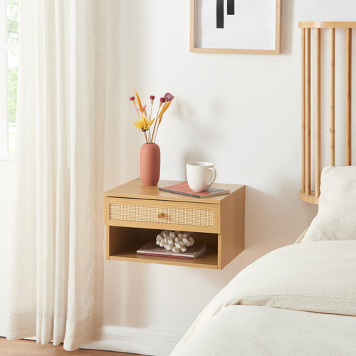 Raft de perete cu 1 sertar 40x31,5x23cm pal [en.casa]