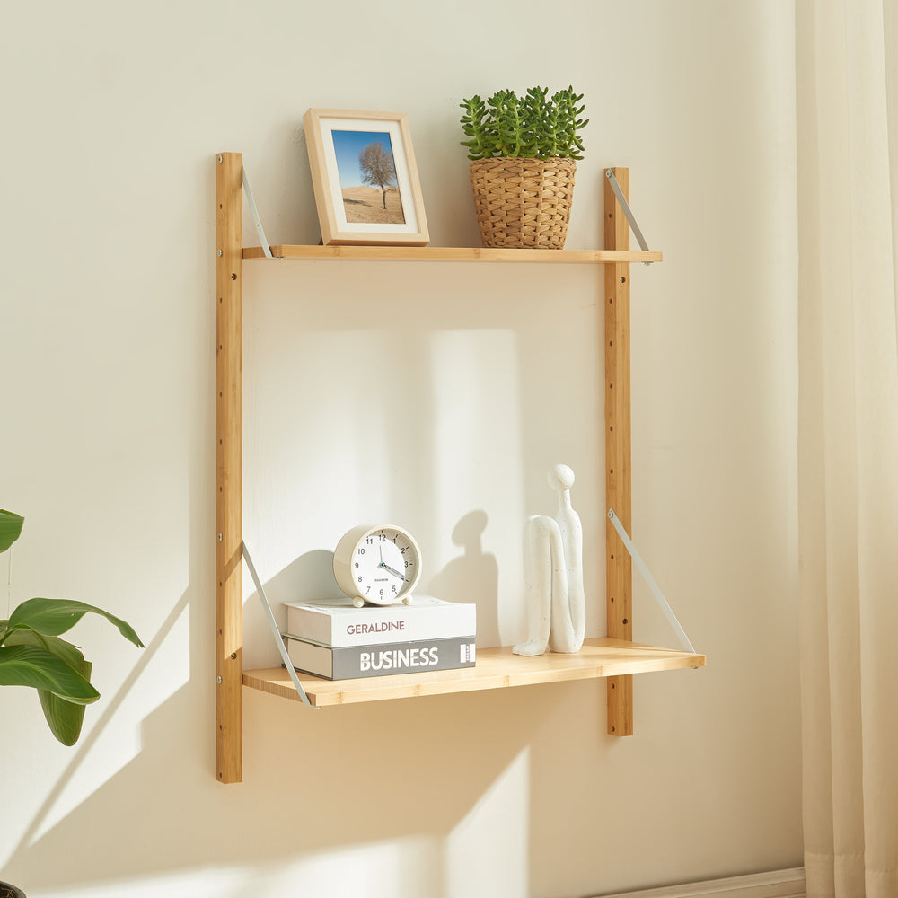 Raft perete Tingvoll bambus natur [en.casa]