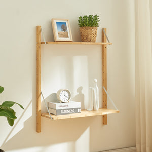 Raft perete Tingvoll bambus natur [en.casa]