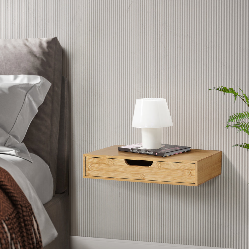 Wandregal Bokn mit Schublade [en.casa] - premiumXL