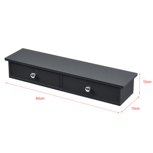 Raft de perete Geeste 60x15x10 cm cu 2 sertare [en.casa]