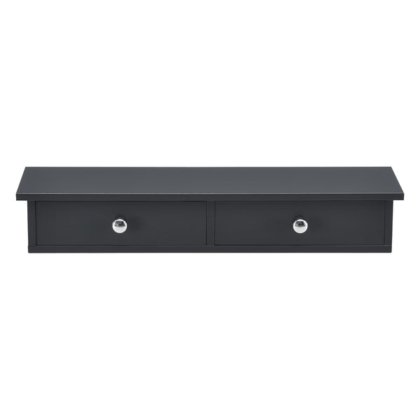 Raft de perete Geeste 60x15x10 cm cu 2 sertare [en.casa]