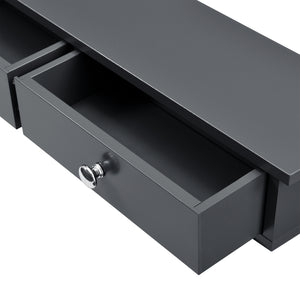 Raft de perete Geeste 60x15x10 cm cu 2 sertare [en.casa]