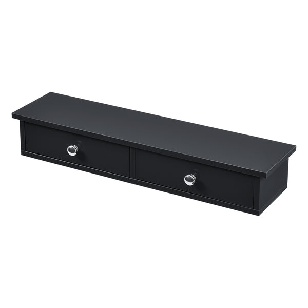 Raft de perete Geeste 60x15x10 cm cu 2 sertare [en.casa]