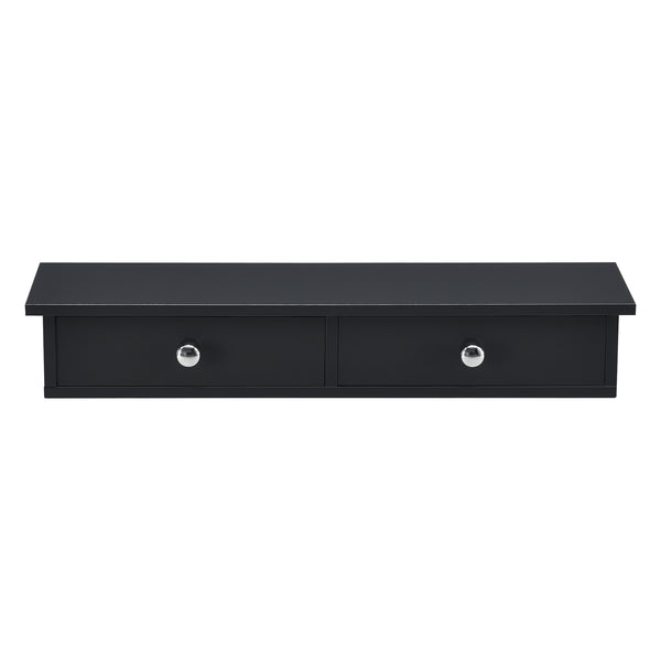 Raft de perete Geeste 60x15x10 cm cu 2 sertare [en.casa]