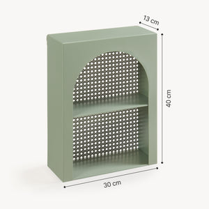 Raft de perete Jäller 40x30x13 cm metal [en.casa]