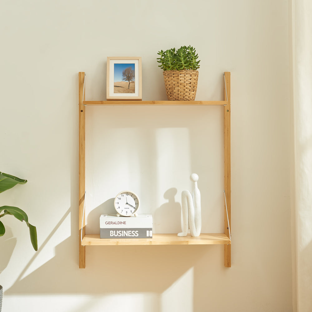 Raft perete Tingvoll bambus natur [en.casa]