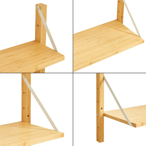 Raft perete Tingvoll bambus natur [en.casa]