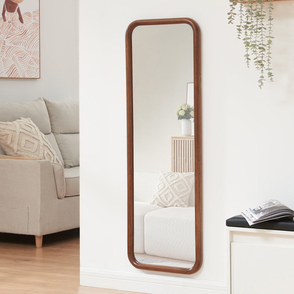 Wandspiegel Ristijarvi 120x40 cm Braun [en.casa] - premiumXL