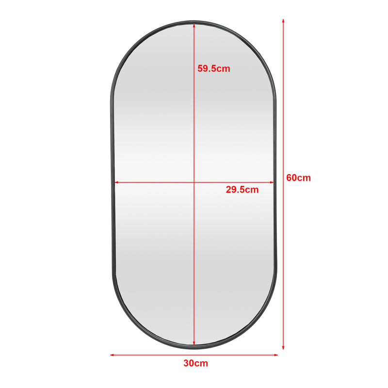 Schiță cotată Oglindă de perete Picciano în diferite culori și dimensiuni [en.casa]