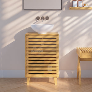 Dulap sub chiuveta Iveland 60x40x30cm bambus [en.casa]