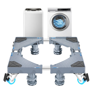 Piedestal mobil suprainaltare electrocasnice Maisach 500 Kg gri [en.casa]
