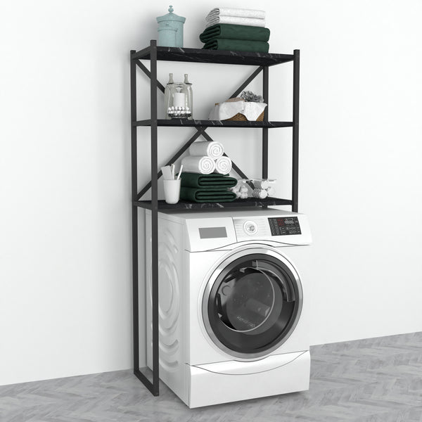 Raft baie de sine statator 160x66x34cm metal pal [en.casa]