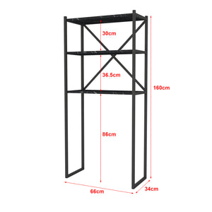 Raft baie de sine statator 160x66x34cm metal pal [en.casa]