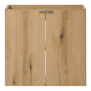 Set dulap perete baie cu lavoar 3x Newport efect stejar [en.casa]