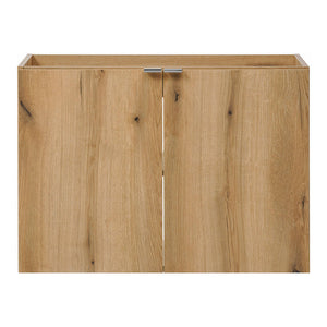 Set dulap perete baie cu lavoar 3x Newport efect stejar [en.casa]
