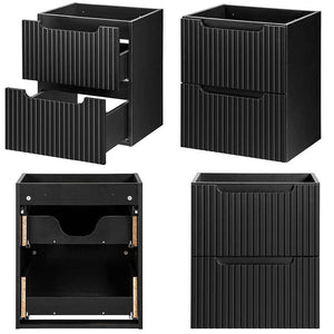 Set dulap baie XX Newport negru [en.casa]