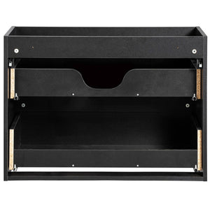 Set dulap baie XX Newport negru [en.casa]