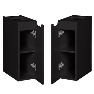 Set dulap baie XX Newport negru [en.casa]