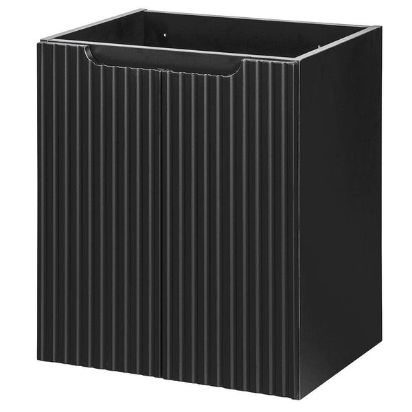Set dulap perete baie cu lavoar Xx Newport negru [en.casa]