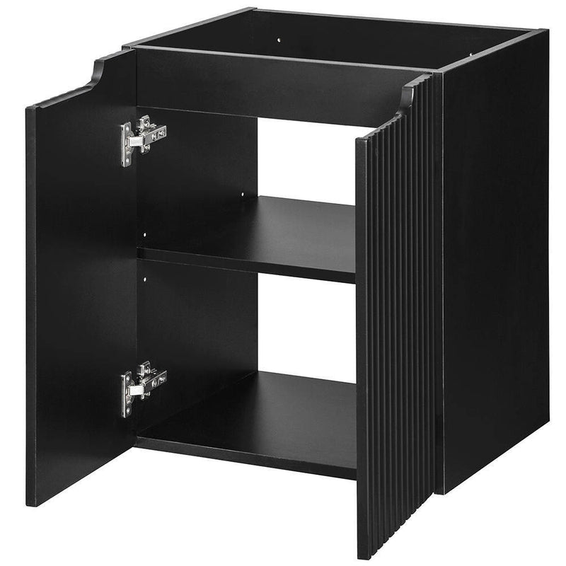 Schiță cotată Set dulap perete baie cu lavoar Xx Newport negru [en.casa]