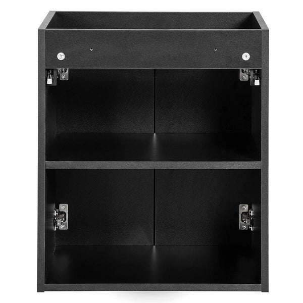 Set dulap perete baie cu lavoar Xx Newport negru [en.casa]