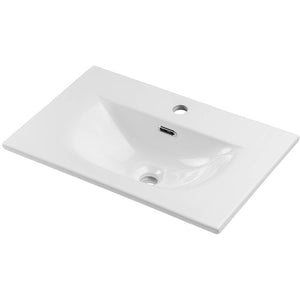 Set dulap perete baie cu lavoar Xx Newport negru [en.casa]