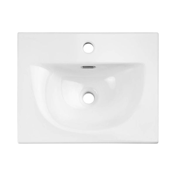 Set dulap sub chiuveta cu lavoar 97 Newport efect stejar [en.casa]