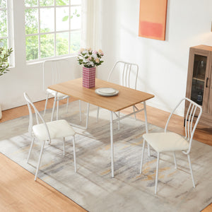 Set masa 4 scaune Omso 110x70x75 cm [en.casa]