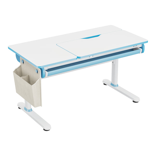Birou copii reglabil pe inaltime Kuosa 54-76x120x60 cm [en.casa]