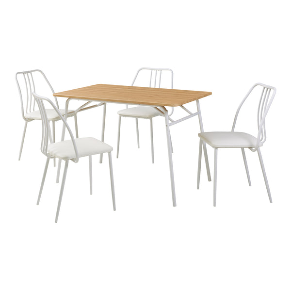 Set masa 4 scaune Omso 110x70x75 cm [en.casa]