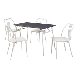 Set masa 4 scaune Omso 110x70x75 cm [en.casa]