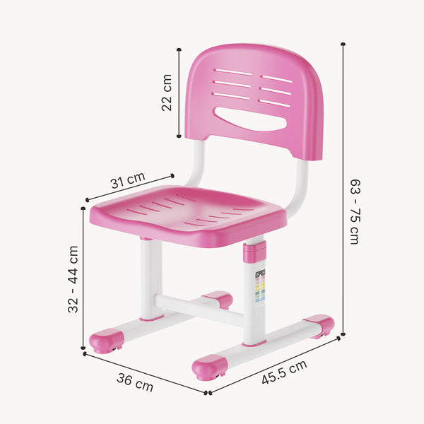 Scaun reglabil pe inaltime pentru birou copii Sauda 75x36x46 cm [en.casa]