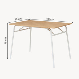 Set masa 4 scaune Omso 110x70x75 cm [en.casa]
