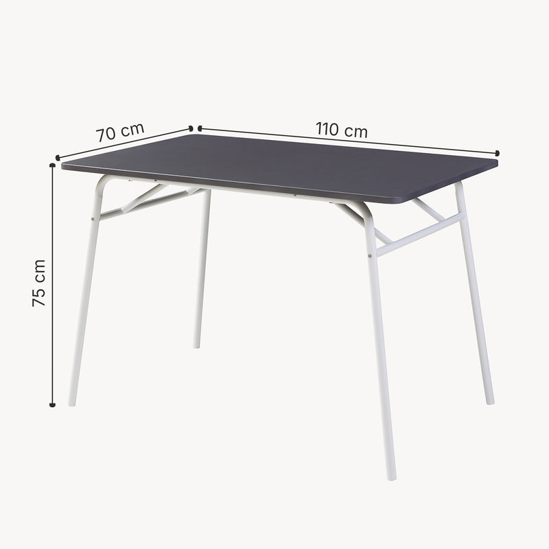 Schiță cotată Set masa 4 scaune Omso 110x70x75 cm [en.casa]
