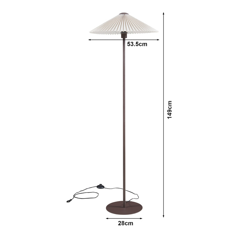 Schiță cotată Lampa de podea Appledore 147 cm 1 x E27 max 60W  [lux.pro]