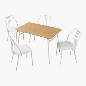 Set masa 4 scaune Omso 110x70x75 cm [en.casa]
