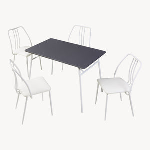 Set masa 4 scaune Omso 110x70x75 cm [en.casa]