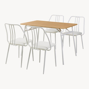 Set masa 4 scaune Omso 110x70x75 cm [en.casa]