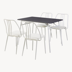 Set masa 4 scaune Omso 110x70x75 cm [en.casa]