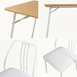 Set masa 4 scaune Omso 110x70x75 cm [en.casa]