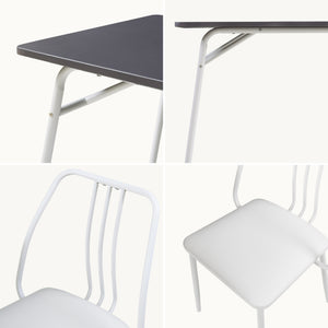 Set masa 4 scaune Omso 110x70x75 cm [en.casa]