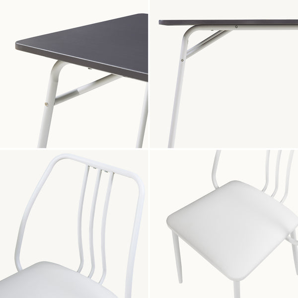 Set masa 4 scaune Omso 110x70x75 cm [en.casa]