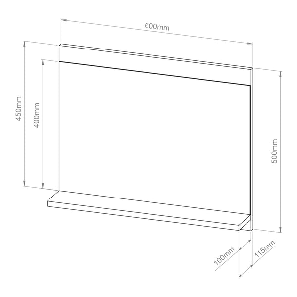 Set 3 componente mobilier baie Krildihana [en.casa]