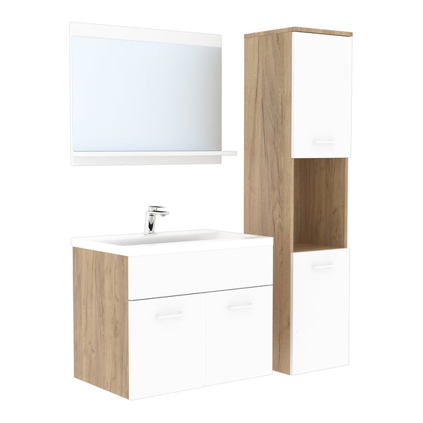 Set 3 componente mobilier baie Krildihana [en.casa]