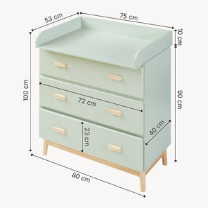 Comoda infasat Sarievn 100x80x53 [en.casa]