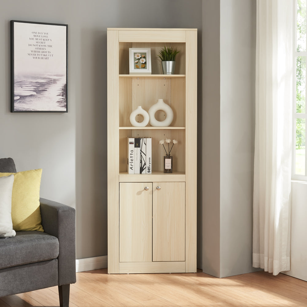Dulap colt Eura 170x62x30cm efect lemn stejar [en.casa]
