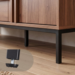 Sideboard Kilmandar 150x40x79 cm aspect nuc [en.casa]