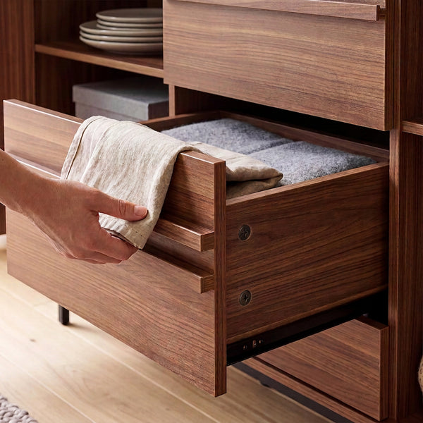 Sideboard Kilmandar 150x40x79 cm aspect nuc [en.casa]